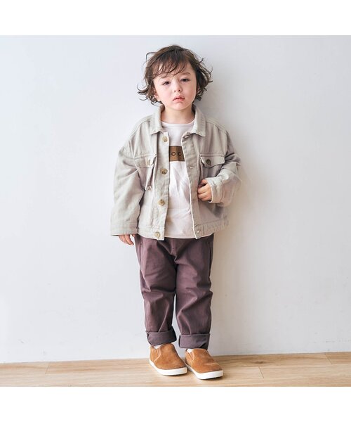 apres les cours(アプレレクール)の「ビッグポケットブルゾン(ブルゾン・キッズ・ベージュ/ブルー・100/120/110/140/80/130/90)」の7枚目の写真