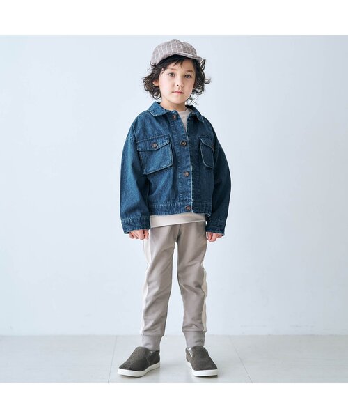 apres les cours(アプレレクール)の「ビッグポケットブルゾン(ブルゾン・キッズ・ベージュ/ブルー・100/120/110/140/80/130/90)」の11枚目の写真