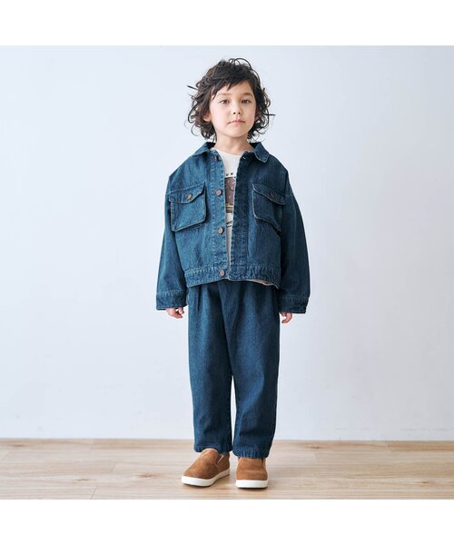 apres les cours(アプレレクール)の「ビッグポケットブルゾン(ブルゾン・キッズ・ベージュ/ブルー・100/120/110/140/80/130/90)」の19枚目の写真