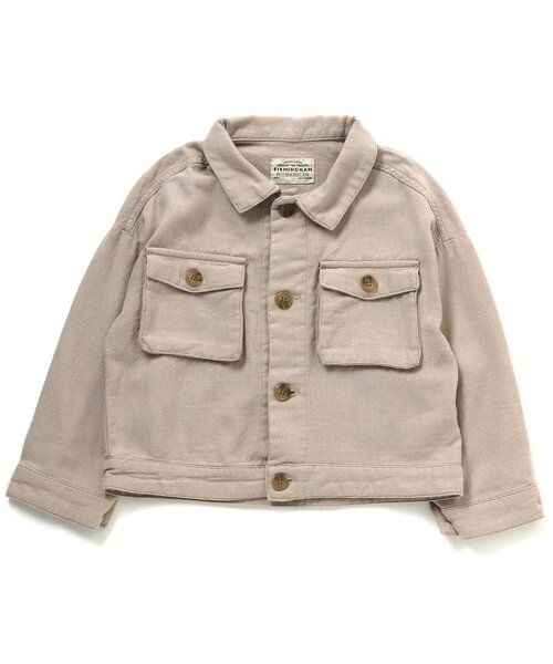 apres les cours(アプレレクール)の「ビッグポケットブルゾン(ブルゾン・キッズ・ベージュ/ブルー・100/120/110/140/80/130/90)」の15枚目の写真