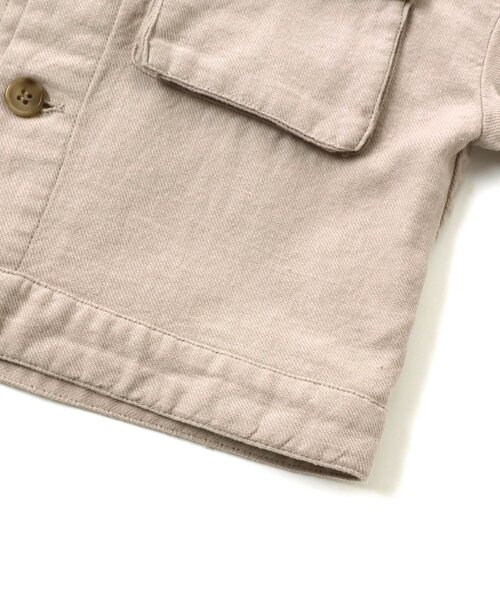 apres les cours(アプレレクール)の「ビッグポケットブルゾン(ブルゾン・キッズ・ベージュ/ブルー・100/120/110/140/80/130/90)」の16枚目の写真