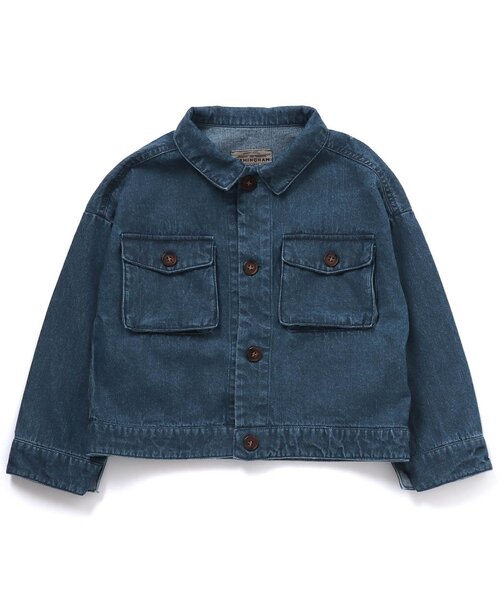 apres les cours(アプレレクール)の「ビッグポケットブルゾン(ブルゾン・キッズ・ベージュ/ブルー・100/120/110/140/80/130/90)」の12枚目の写真