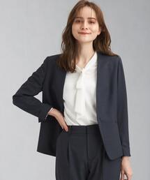 green label relaxing | カチリラ ノーラペル ジャケット -ウォッシャブル- -ストレッチ- -防シワ-(ノーカラージャケット)