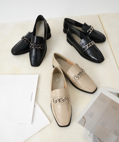 COLONY 2139（コロニートゥーワンスリーナイン）の「【マカロンFoot】チェーンローファー（ローファー・レディース・ブラック/アイボリー/ブラック系その他・23cm/24cm/25cm）」の14枚目の写真