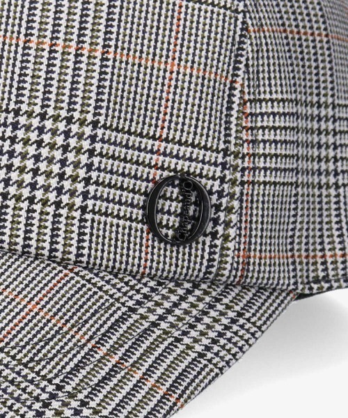 Chapeau d' O(シャポードオー)の「Chapeau d' O Check Lace-up Cap(キャップ・レディース・グレー/ブラウン/グリーン・57cm)」の5枚目の写真
