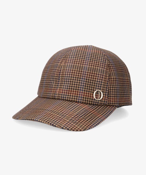 Chapeau d' O(シャポードオー)の「Chapeau d' O Check Lace-up Cap(キャップ・レディース・グレー/ブラウン/グリーン・57cm)」の19枚目の写真