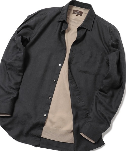 MEN'S BIGI（メンズビギ）の「＜LIBERTY(リバティー)＞バロック調フラワージャガードシャツ（シャツ/ブラウス・メンズ・ブラック/ネイビー/グレー・01/02/03/04）」の2枚目の写真