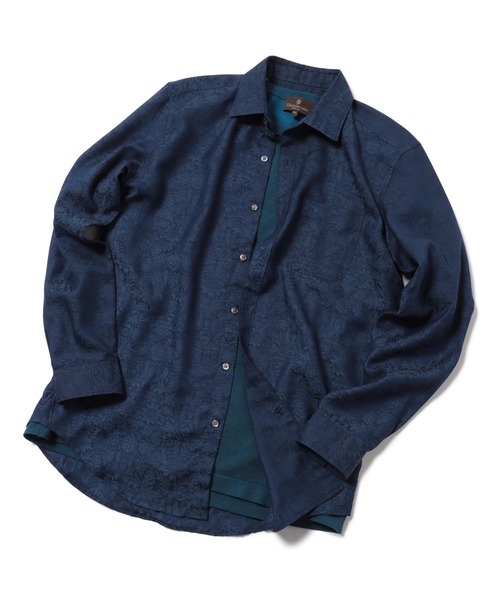 MEN'S BIGI（メンズビギ）の「＜LIBERTY(リバティー)＞バロック調フラワージャガードシャツ（シャツ/ブラウス・メンズ・ブラック/ネイビー/グレー・01/02/03/04）」の16枚目の写真