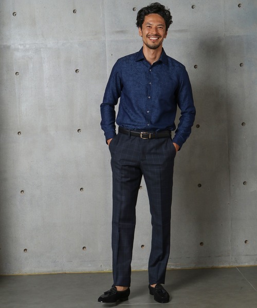 MEN'S BIGI（メンズビギ）の「＜LIBERTY(リバティー)＞バロック調フラワージャガードシャツ（シャツ/ブラウス・メンズ・ブラック/ネイビー/グレー・01/02/03/04）」の10枚目の写真