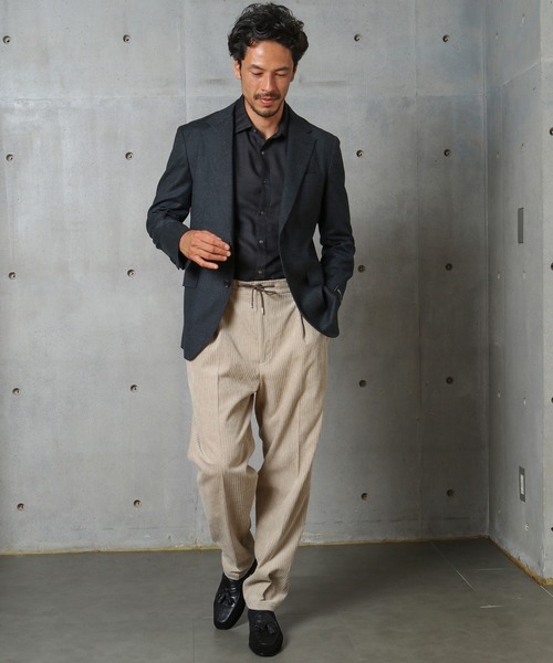 MEN'S BIGI（メンズビギ）の「＜LIBERTY(リバティー)＞バロック調フラワージャガードシャツ（シャツ/ブラウス・メンズ・ブラック/ネイビー/グレー・01/02/03/04）」の6枚目の写真