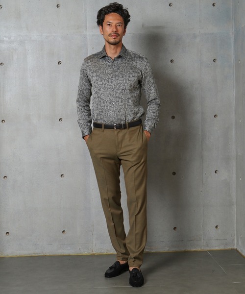 MEN'S BIGI（メンズビギ）の「＜LIBERTY(リバティー)＞バロック調フラワージャガードシャツ（シャツ/ブラウス・メンズ・ブラック/ネイビー/グレー・01/02/03/04）」の19枚目の写真