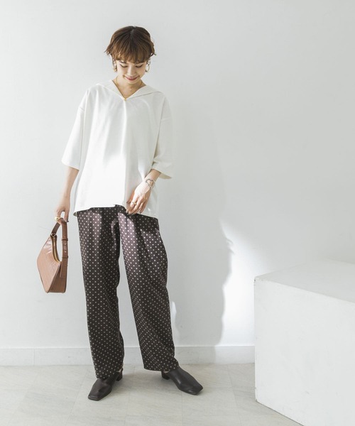 URBAN RESEARCH（アーバンリサーチ）の「セーラーカラーカットソー（Tシャツ/カットソー・レディース・ブラック/オフホワイト/グリーン・FREE）」の17枚目の写真