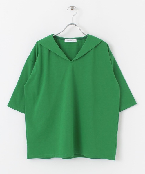 URBAN RESEARCH（アーバンリサーチ）の「セーラーカラーカットソー（Tシャツ/カットソー・レディース・ブラック/オフホワイト/グリーン・FREE）」の12枚目の写真