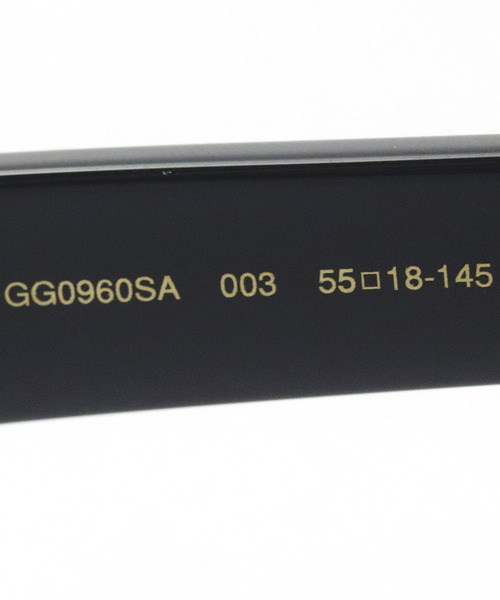 GUCCI（グッチ）の「【GUCCI/グッチ】ウェリントン サングラス GG0960SA 003（サングラス・レディース・ブラック・FREE）」の4枚目の写真