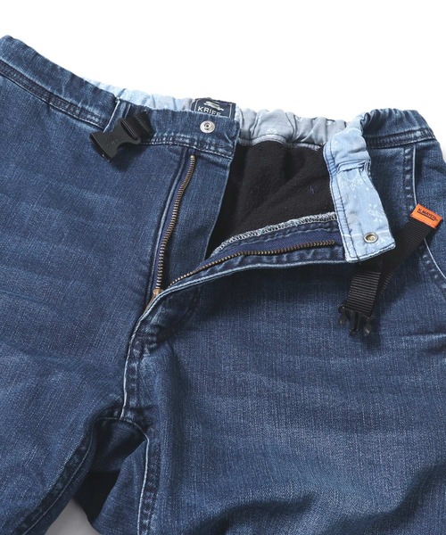 KRIFF MAYER（クリフメイヤー）の「防風アタタカデニムクライミング（デニムパンツ・メンズ・ライトブルー/ダークブルー・SMALL/MEDIUM/LARGE/X-LARGE）」の4枚目の写真