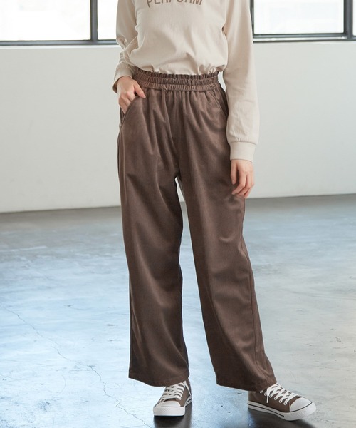 Honeys（ハニーズ）の「イージーパンツ（その他パンツ・レディース・ブラウン/ライトベージュ/アイボリー/モカ/ブラック・L/LL/M）」の4枚目の写真