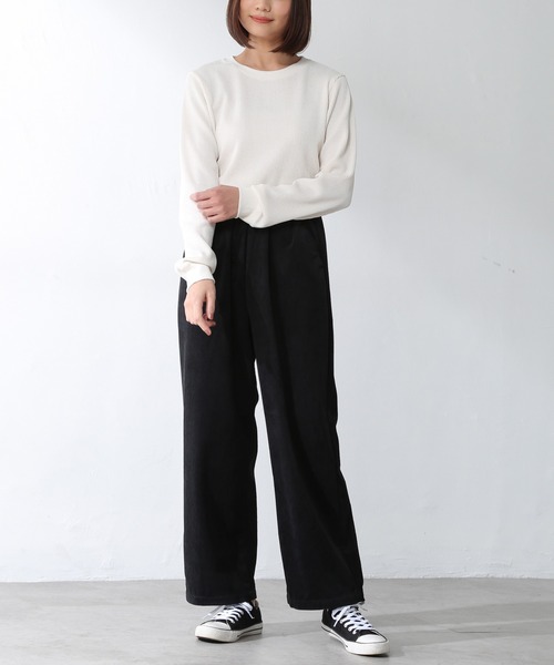 Honeys（ハニーズ）の「イージーパンツ（その他パンツ・レディース・ブラウン/ライトベージュ/アイボリー/モカ/ブラック・L/LL/M）」の20枚目の写真