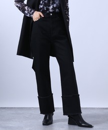 HARE | ロールアップデザインストレートデニムパンツ(HARE)(デニムパンツ)