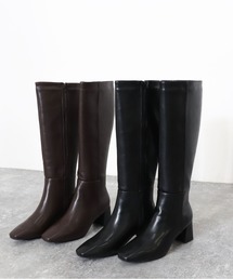 スクエアロングブーツ