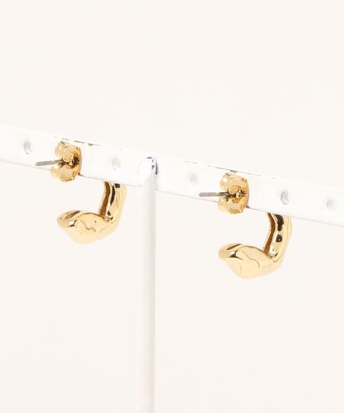 Kastane（カスタネ）の「【fiw.】リフレクションフープピアス小（ピアス（両耳用）・レディース・シルバー/ゴールド・FREE）」の4枚目の写真