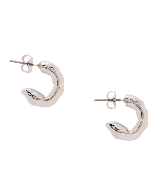 Kastane（カスタネ）の「【fiw.】リフレクションフープピアス小（ピアス（両耳用）・レディース・シルバー/ゴールド・FREE）」の6枚目の写真