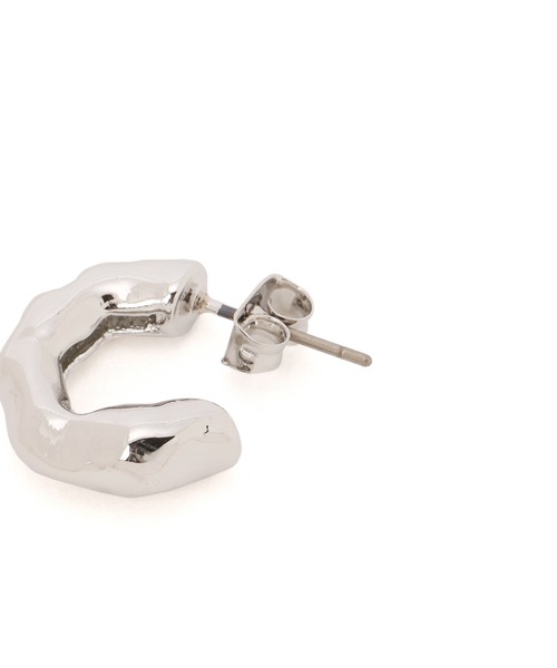 Kastane（カスタネ）の「【fiw.】リフレクションフープピアス小（ピアス（両耳用）・レディース・シルバー/ゴールド・FREE）」の10枚目の写真