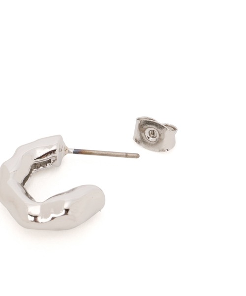 Kastane（カスタネ）の「【fiw.】リフレクションフープピアス小（ピアス（両耳用）・レディース・シルバー/ゴールド・FREE）」の8枚目の写真