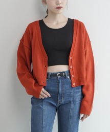 Lull | 【Lull / ルル】ショートVネックニットカーディガン(カーディガン/ボレロ)