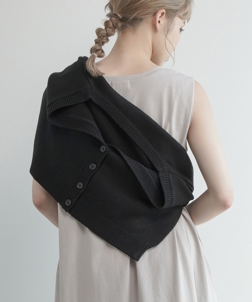 Lull(ルル)の「【Lull / ルル】ショートVネックニットカーディガン(カーディガン/ボレロ・レディース・オレンジ/グリーン/ライム/ブルー/パープル/ブラック・ONESIZE)」の21枚目の写真