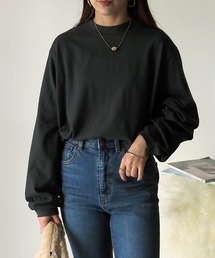 Riberry | ラウンドヘムシンプルロンT(Tシャツ/カットソー)