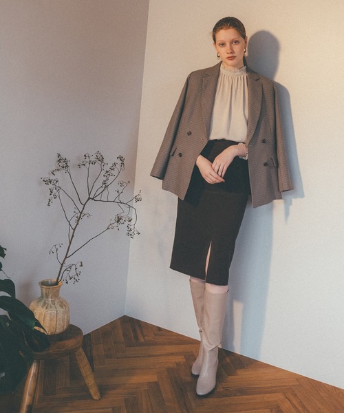 N.(N. Natural Beauty Basic)(エヌエヌナチュラルビューティーベーシック)の「◆フリルネックバックリボンブラウス(シャツ/ブラウス・レディース・ベージュ/ナチュラル/グリーン・MEDIUM)」の22枚目の写真