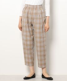 Samansa Mos2 blue | チェック柄イージーパンツ(その他パンツ)