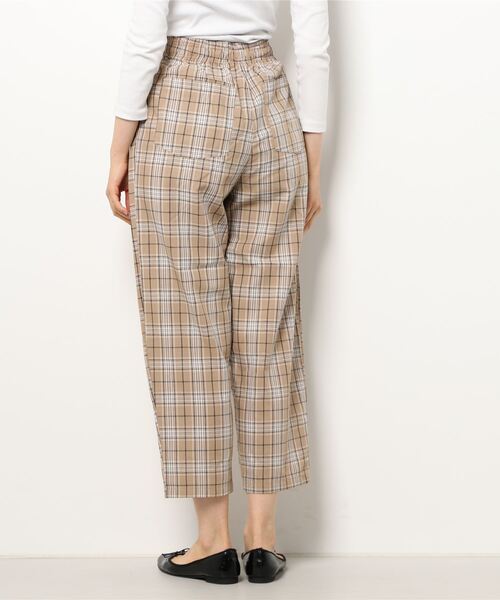 Samansa Mos2 blue（サマンサモスモスブルー）の「チェック柄イージーパンツ（その他パンツ・レディース・ベージュ/ネイビー/ブラウン・ﾌﾘ-）」の4枚目の写真