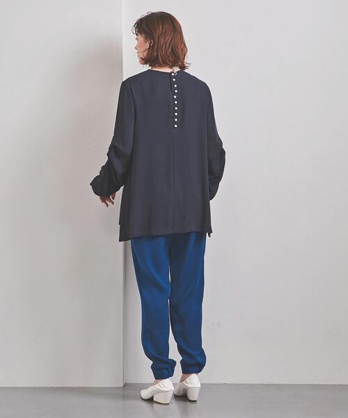 FLICKA(フリッカ)の「<FLICKA(フリッカ)>PL タックスリーブ ブラウス(シャツ/ブラウス・レディース・オフホワイト/ネイビー・0)」の9枚目の写真