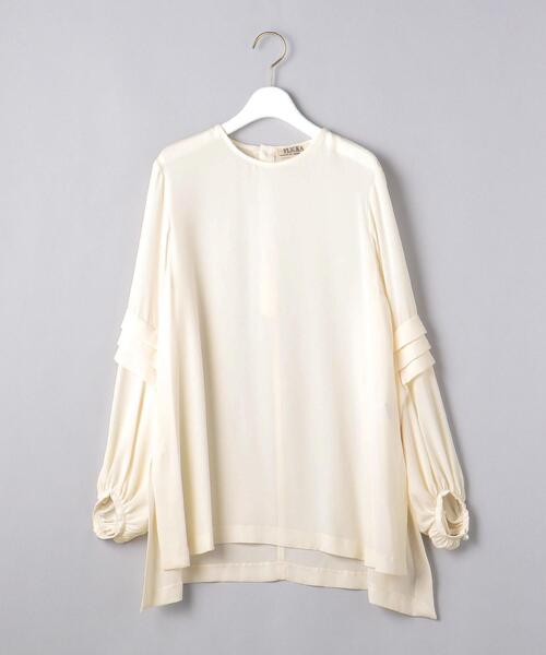 FLICKA(フリッカ)の「<FLICKA(フリッカ)>PL タックスリーブ ブラウス(シャツ/ブラウス・レディース・オフホワイト/ネイビー・0)」の13枚目の写真
