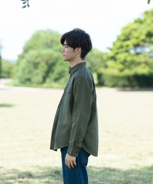 OUTDOOR PRODUCTS（アウトドアプロダクツ）の「【OUTDOOR PRODUCTS/アウトドアプロダクツ】難燃ツイルシャツ（シャツ/ブラウス・メンズ・カーキ/ベージュ・MEDIUM/LARGE/X-LARGE）」の10枚目の写真