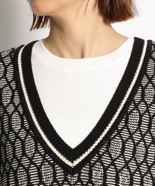 niko and...（ニコアンド）の「洗える2WAYチルデン風ベスト（ベスト・レディース・ブラック/ベージュ・FREE）」の12枚目の写真