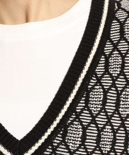 niko and...（ニコアンド）の「洗える2WAYチルデン風ベスト（ベスト・レディース・ブラック/ベージュ・FREE）」の16枚目の写真