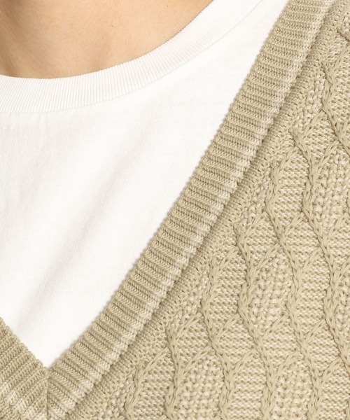 niko and...（ニコアンド）の「洗える2WAYチルデン風ベスト（ベスト・レディース・ブラック/ベージュ・FREE）」の17枚目の写真