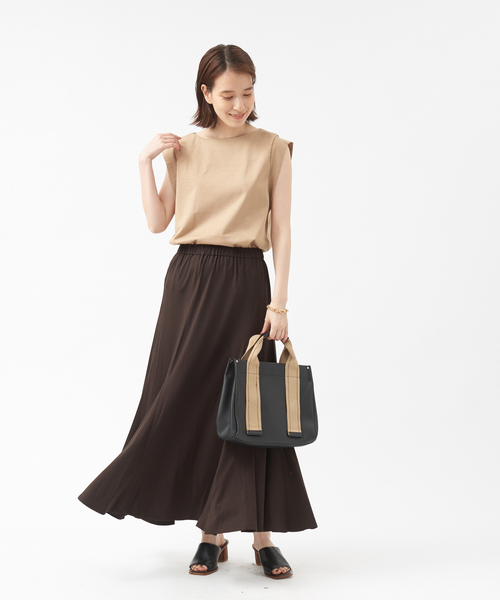 Abahouse Devinette（ドゥヴィネット）の「【BRAHMIN】カットソーマーメードスカート（スカート・レディース・ブラウン/ブラック・フリー）」の3枚目の写真