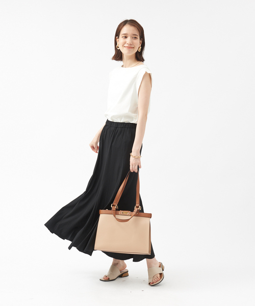 Abahouse Devinette（ドゥヴィネット）の「【BRAHMIN】カットソーマーメードスカート（スカート・レディース・ブラウン/ブラック・フリー）」の5枚目の写真