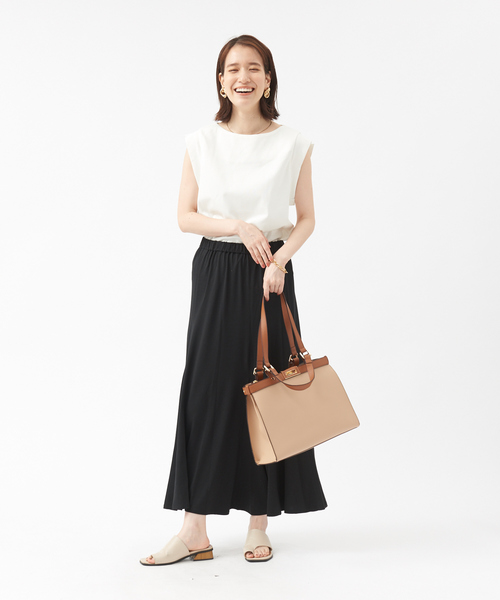 Abahouse Devinette（ドゥヴィネット）の「【BRAHMIN】カットソーマーメードスカート（スカート・レディース・ブラウン/ブラック・フリー）」の6枚目の写真