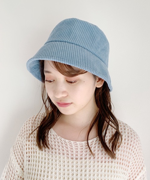 at12:03（アットイチニーゼロサン）の「コーデュロイバケットハット（ハット・レディース・ブラック/ベージュ/ブルー/アイボリー・FREE）」の17枚目の写真