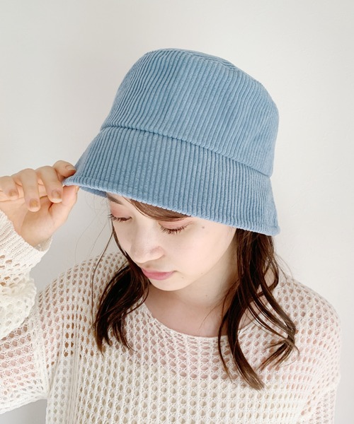 at12:03（アットイチニーゼロサン）の「コーデュロイバケットハット（ハット・レディース・ブラック/ベージュ/ブルー/アイボリー・FREE）」の14枚目の写真
