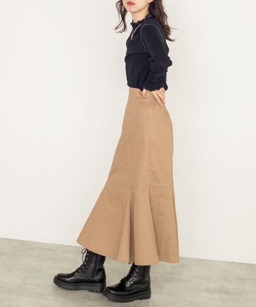 w closet（ダブルクローゼット）の「ランダムテレコハイネックプルオーバー（Tシャツ/カットソー・レディース・ブラック/サックスブルー/オフホワイト・FREE）」の13枚目の写真