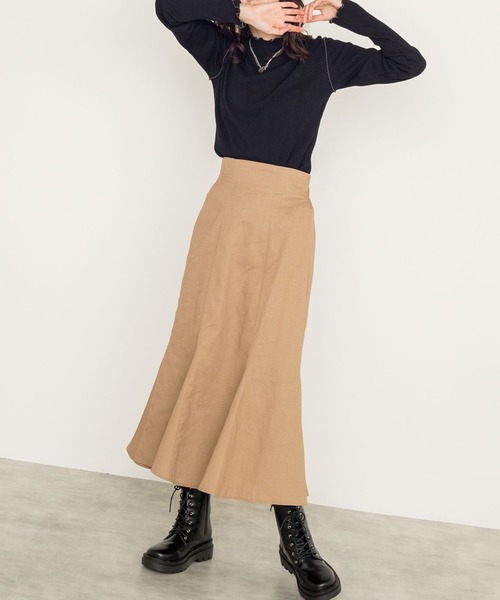 w closet（ダブルクローゼット）の「ランダムテレコハイネックプルオーバー（Tシャツ/カットソー・レディース・ブラック/サックスブルー/オフホワイト・FREE）」の7枚目の写真