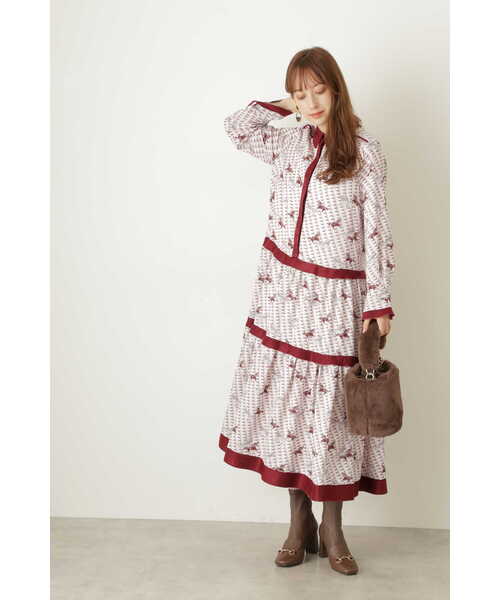 JILL STUART（ジルスチュアート）の「◆フィリーワンピース（シャツワンピース・レディース・カーキ/ボルドー・2/0）」の22枚目の写真