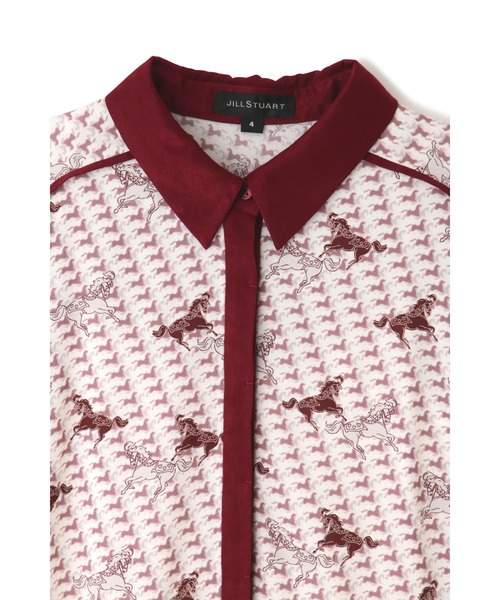 JILL STUART（ジルスチュアート）の「◆フィリーワンピース（シャツワンピース・レディース・カーキ/ボルドー・2/0）」の9枚目の写真