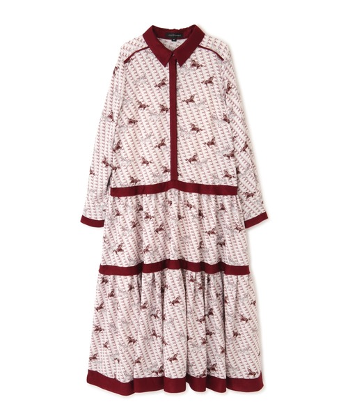 JILL STUART（ジルスチュアート）の「◆フィリーワンピース（シャツワンピース・レディース・カーキ/ボルドー・2/0）」の5枚目の写真