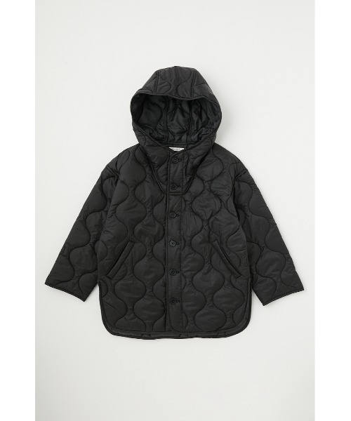 MOUSSY（マウジー）の「HOODED QUILTED ポンチョ（ポンチョ・レディース・ライトカーキ/ブラウン/ブラック/アイボリー・FREE）」の5枚目の写真
